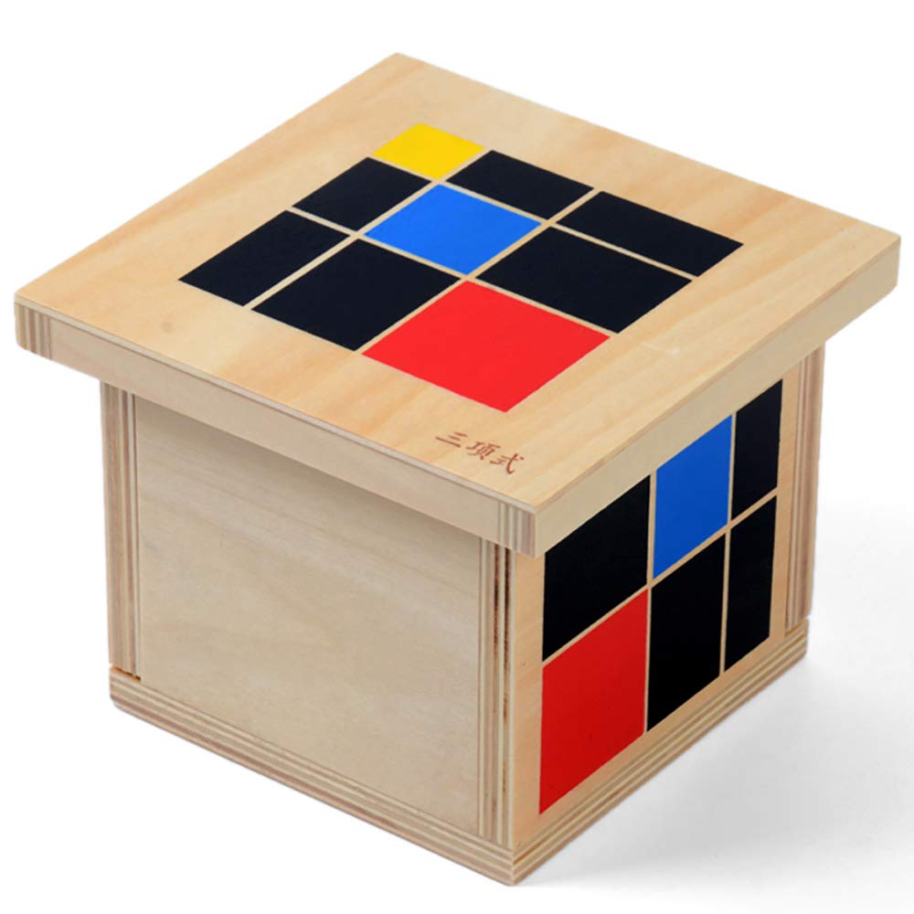 Montessori Trinomial Cube Montessori Math Toys Sensorial Materials for Toddlers Kids - Fredhappy
