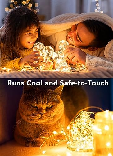 Brightown 12 Pack LED Fairy Lights Battery Operated String Lights - 7ft 20LED Waterproof Silver Wire Firefly Starry Moon Lights for DIY Crafts Wedding Table Centerpieces Party Bedroom Christmas - Fredhappy