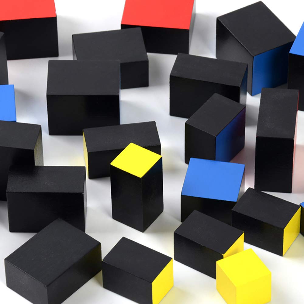 Montessori Trinomial Cube Montessori Math Toys Sensorial Materials for Toddlers Kids - Fredhappy