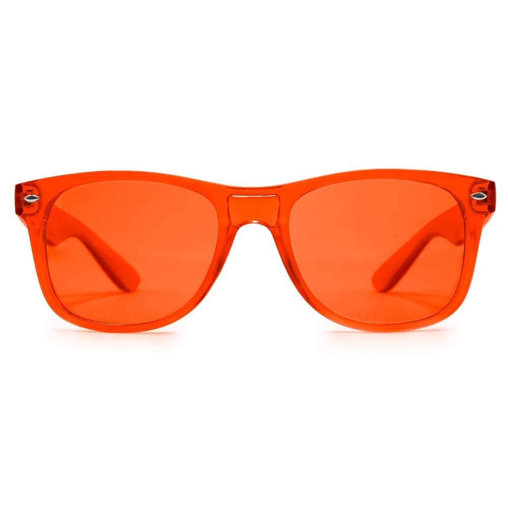 PURPLE CANYON Orange Color Therapy Glasses for Chakra Healing, Chromotherapy, and Mood - Fredhappy