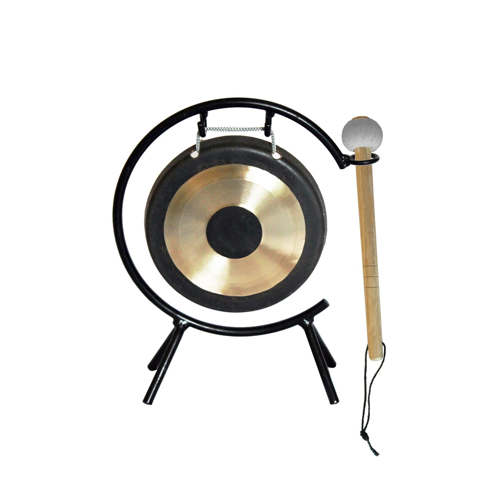 Arborea Mini Chau Gong 6" Includes Stand & Mallet - Desktop Gong for Sound Healing & Home/Office - Fredhappy LLC