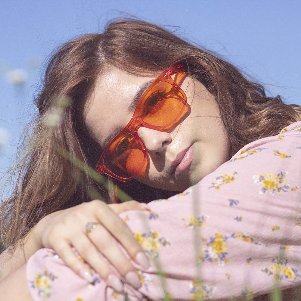 PURPLE CANYON Orange Color Therapy Glasses for Chakra Healing, Chromotherapy, and Mood - Fredhappy