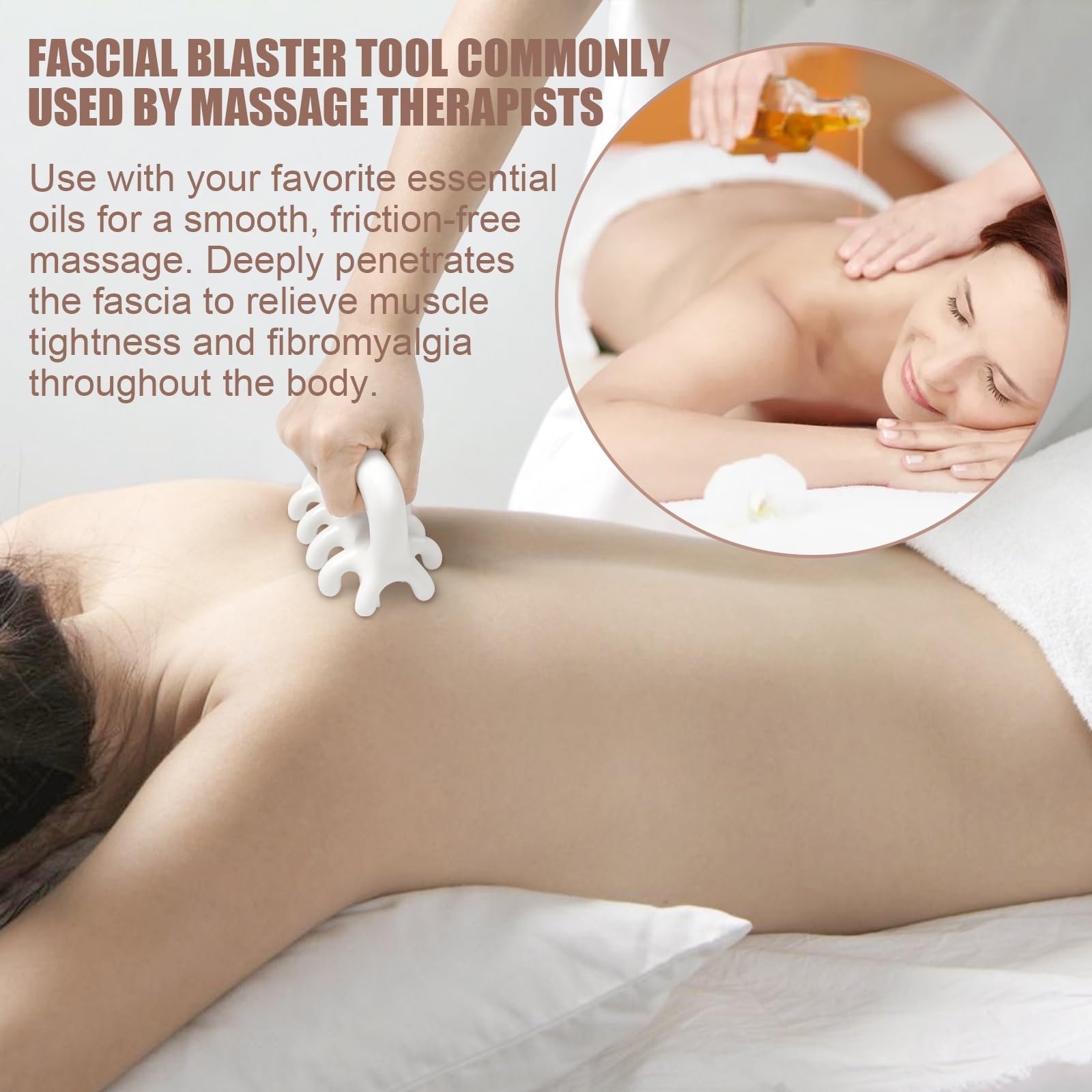 Vemoky Fascia Massage Tool Trigger Point Massage Tools Anti Blaster for Cellulite Massager Tool Reaching Deep Myofascial Tissue Throughout The Body Release Muscle Knot Reduction Cellulite - Fredhappy