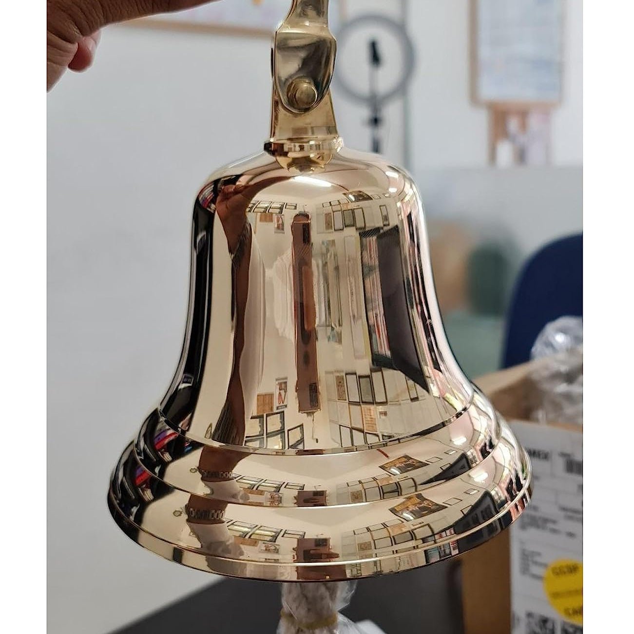 Solid Brass Wall Mounted Ship Hanging Bell - Fredhappy LLC