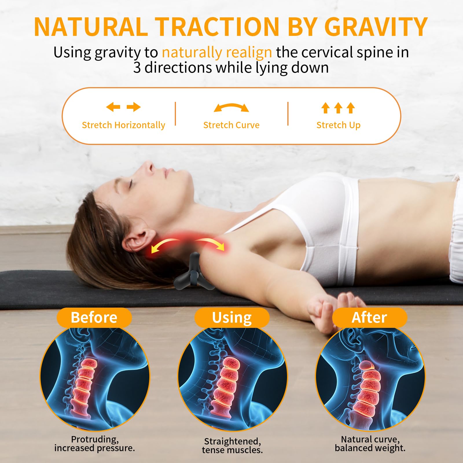 Occipital Release Tool,Neck and Shoulder Trigger Point Massager for Headache Relief,Deep Tissue Pressure Point Device with Acupressure Design Targeting Hard - to - Reach Muscles,Fast and Effective Black - Fredhappy LLC