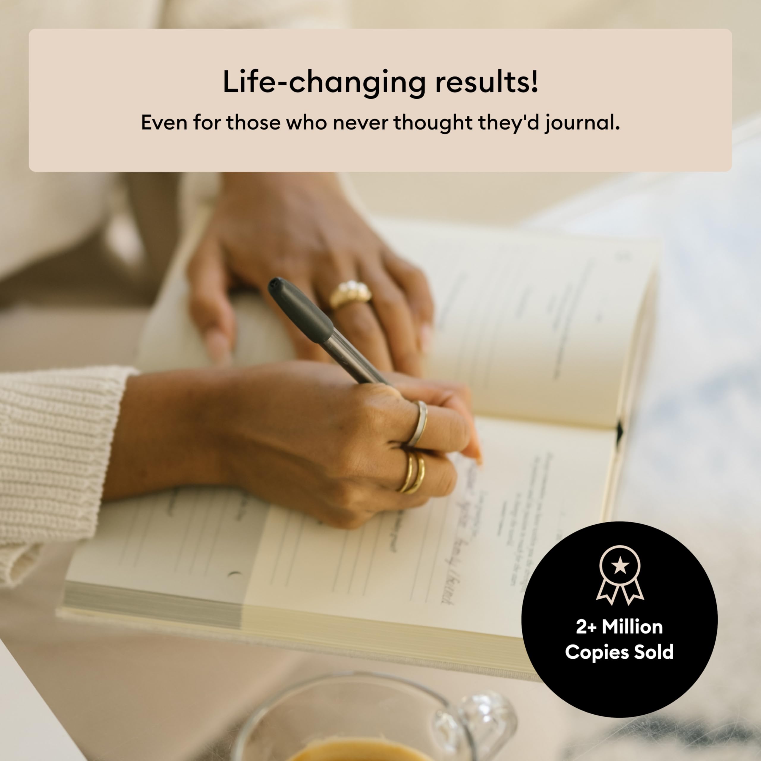 Intelligent Change The Five Minute Journal - Original Daily Gratitude Journal 2025 for Happiness, Mindfulness & Reflection - Daily Affirmations - Undated Planner Gifts for Women & Men - Fredhappy LLC