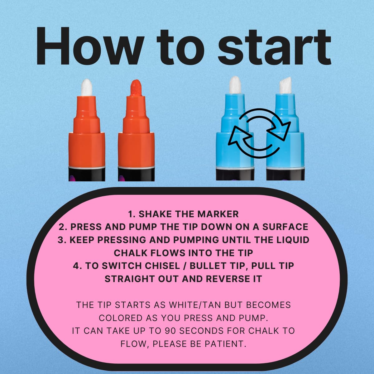 MoodClue Liquid chalk markers 12 neon erasable Whiteboards, glass boards, chalkboards, windows, mirrors, car windshields, auto, glass. Odorless, non - toxic. Wet or dry erase. Thick and thin tip - Fredhappy LLC