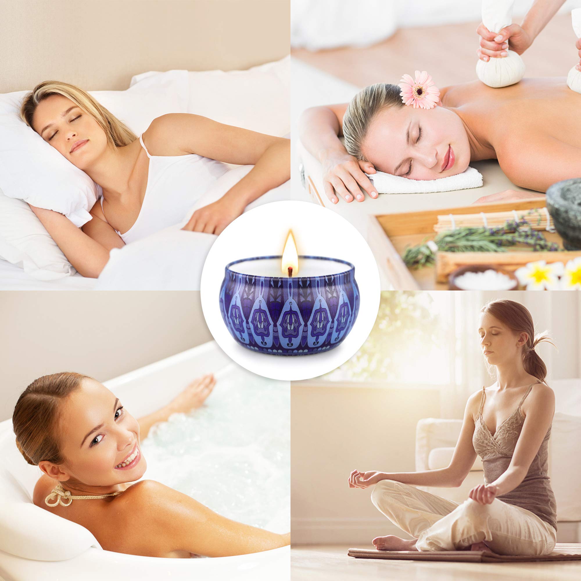 Scented Candles Gift Set,12 Pack Candles for Home Scented, 300 Hour Long Lasting Soy Wax Aromatherapy Candle Set, Birthday Gifts for Women with Gift Box - Fredhappy