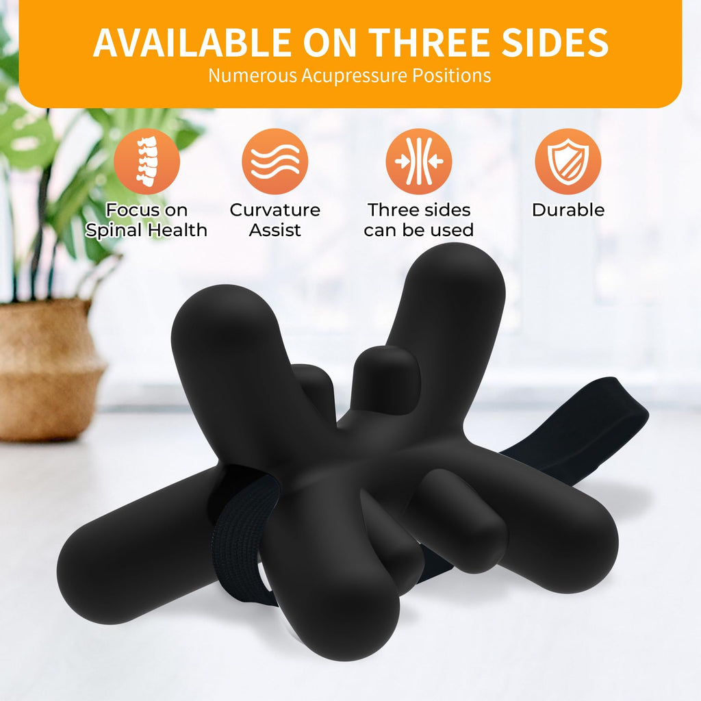 Occipital Release Tool,Neck and Shoulder Trigger Point Massager for Headache Relief,Deep Tissue Pressure Point Device with Acupressure Design Targeting Hard - to - Reach Muscles,Fast and Effective Black - Fredhappy LLC