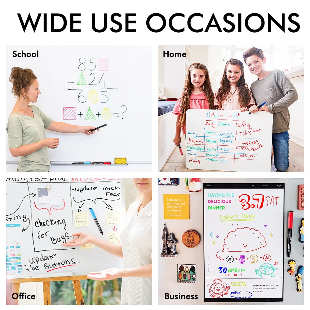 Shuttle Art Dry Erase Markers, 15 Colors Magnetic Whiteboard Markers, Fine Point, Perfect For Writing on Whiteboards, Dry - Erase Boards,Mirrors for School Office Home - Fredhappy LLC