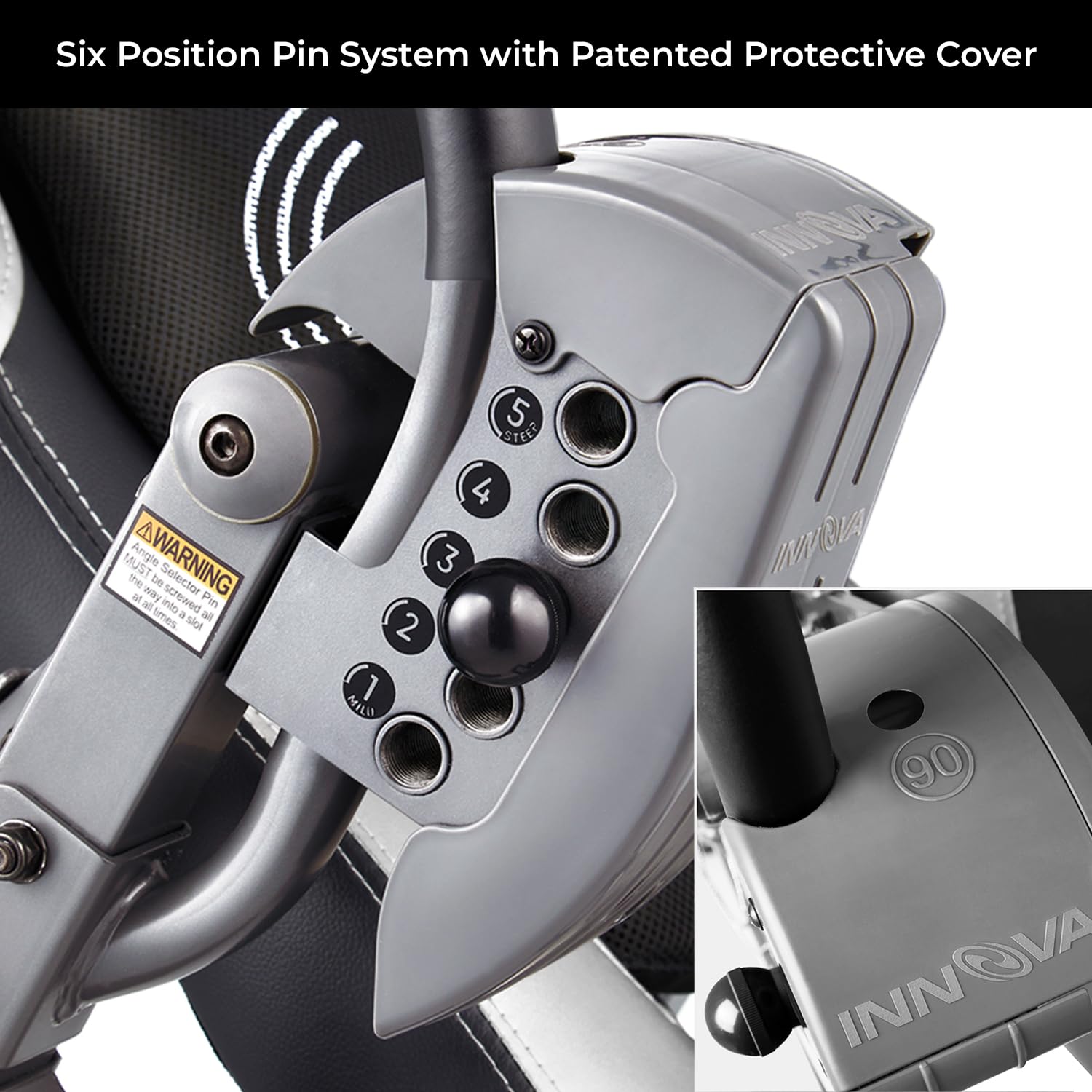 INNOVA HEALTH AND FITNESS ITM5900 Advanced Heat and Massage Inversion Table, Gray/Black - Fredhappy LLC