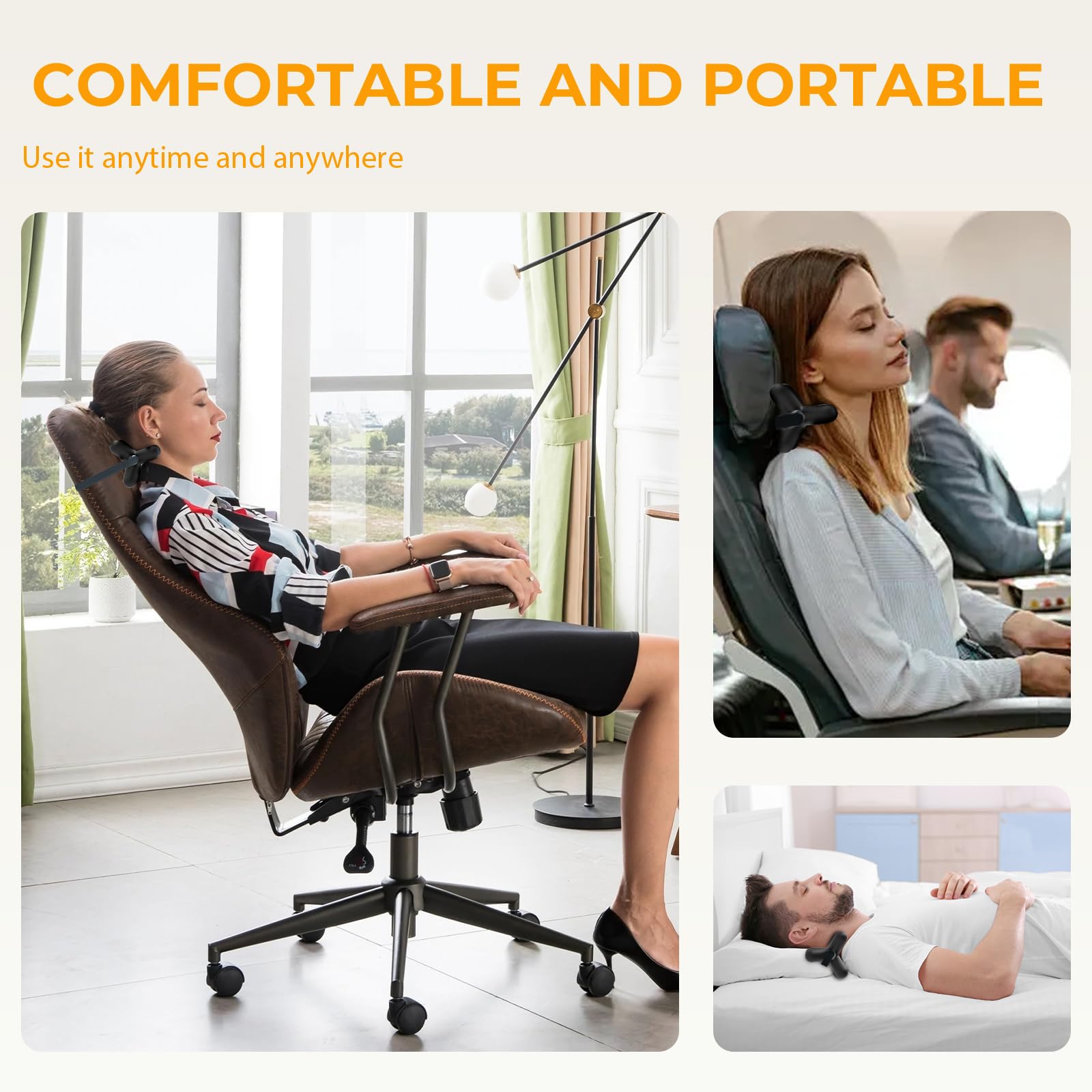 Occipital Release Tool,Neck and Shoulder Trigger Point Massager for Headache Relief,Deep Tissue Pressure Point Device with Acupressure Design Targeting Hard - to - Reach Muscles,Fast and Effective Black - Fredhappy LLC