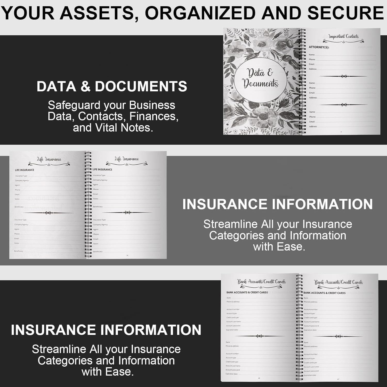 Sorry, It’s Your Problem Now, Because I'm Dead, End of Life Planner Organizer Notebook Death Binder Organizer Kit Document Organizer End of Life Planning Workbook Paperback for Possessions Affairs - Fredhappy LLC