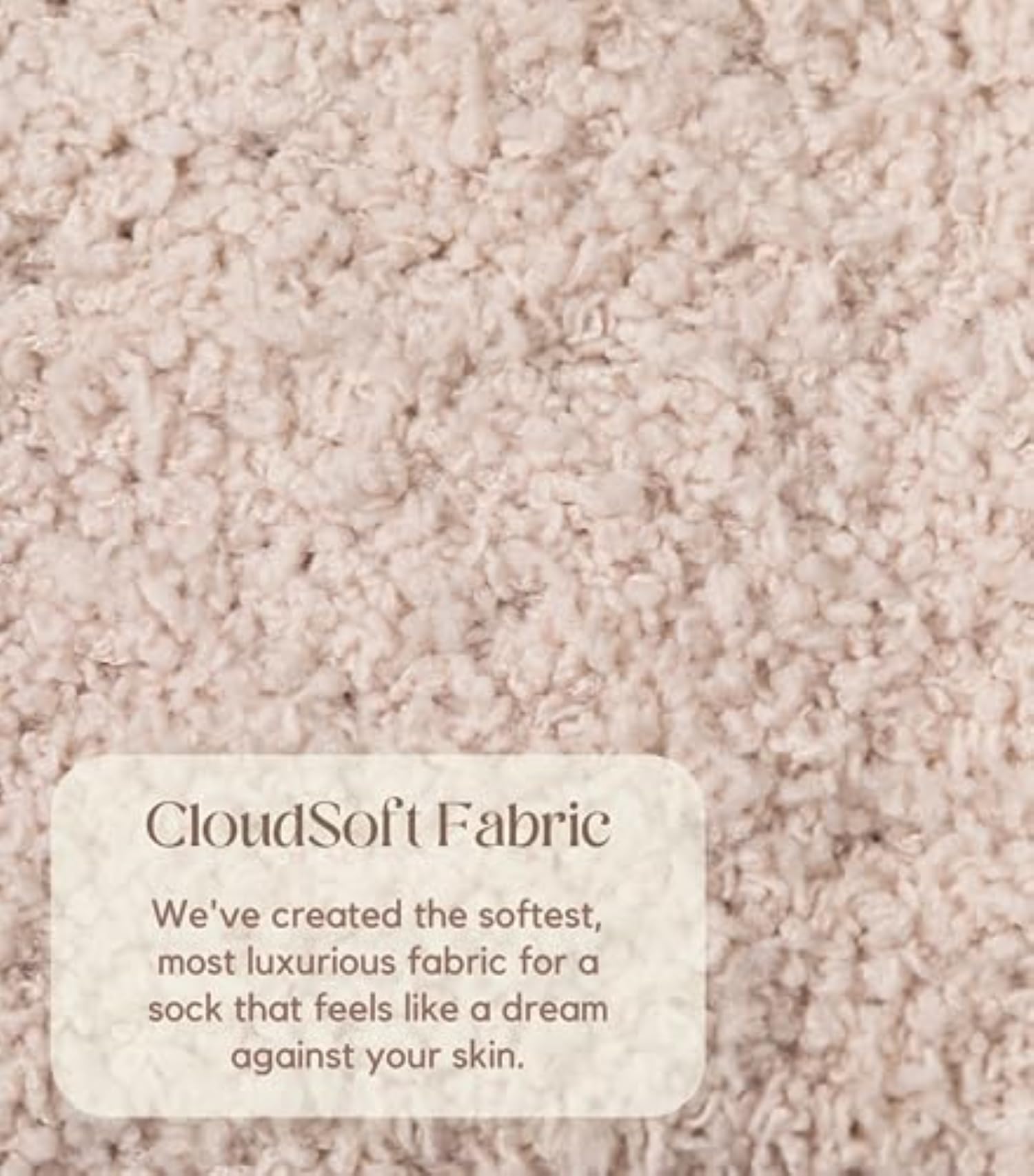 Cozy Socks For Women | Fuzzy Ultra - Luxe Cloud Sock Gifts For Women & Men | Warm & Cozy Fuzzy Unisex Sleep Socks | Super Soft Luxurious Fabric With Bonus Travel Tote, (Stone, 1 Pair) - Fredhappy