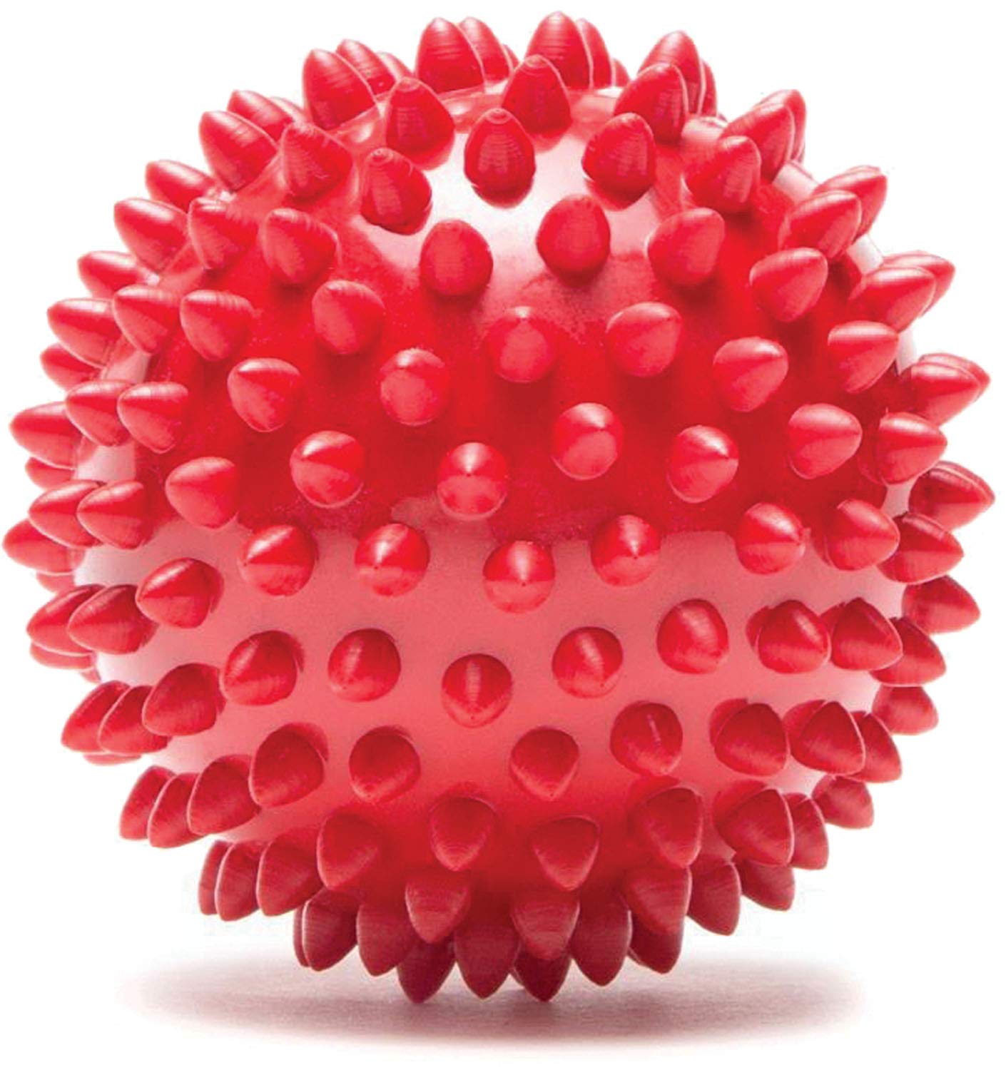Pro - Tec Athletics High Density Spiky Massage Ball, Foot Massage Roller, Plantar Fasciitis Relief, Alleviates Arch and Heel Discomfort, Red (2.75 Inch Ball) - Fredhappy