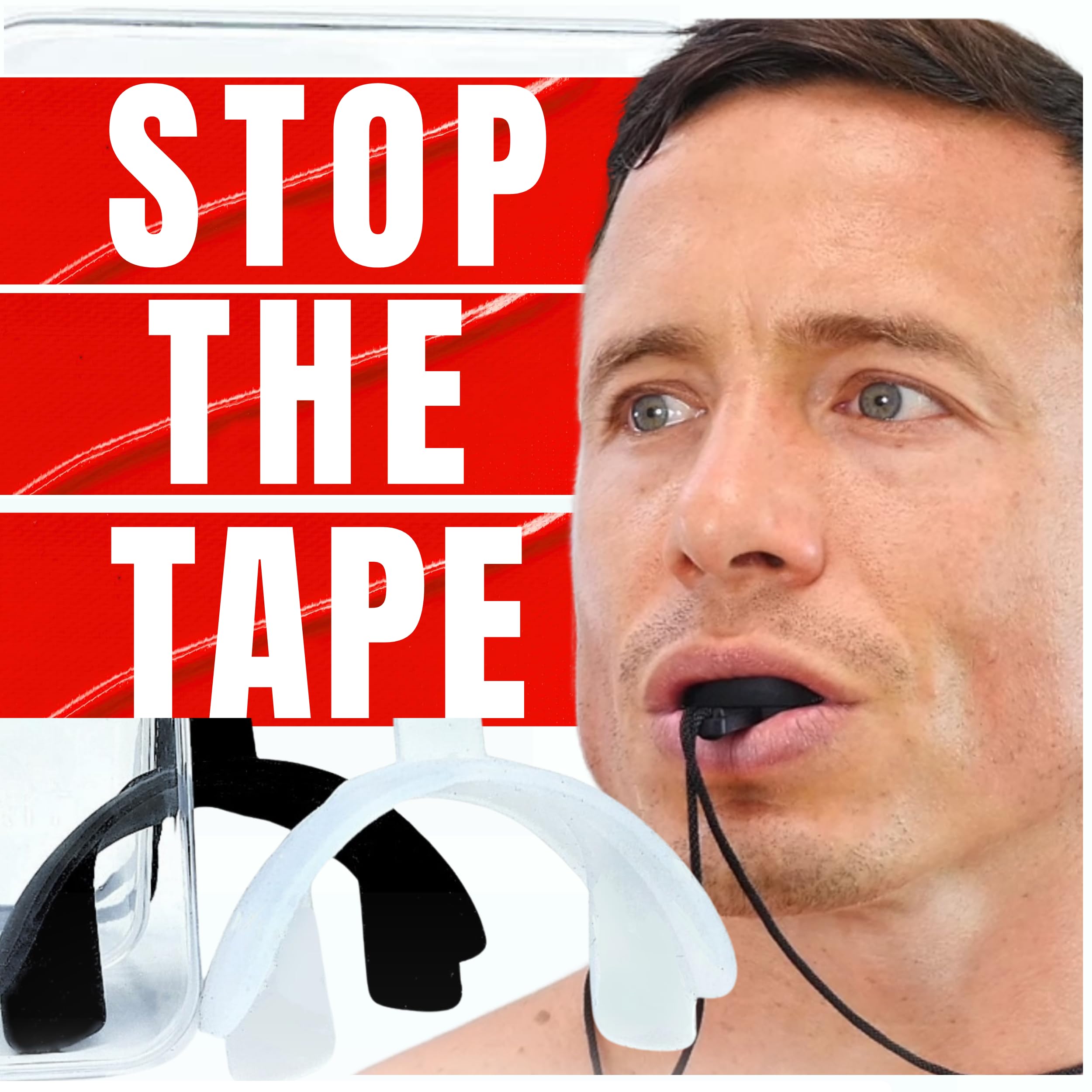 Better Than Mouth Tape for Sleeping MEW X AIR The 24 Hour Nose Breathing & Oxygen Enhancing Kit/Put Toxic Mouth Tape Sleep Tape & Nasal Strips in The bin/Reusable & Durable // Get Peak Performance - Fredhappy