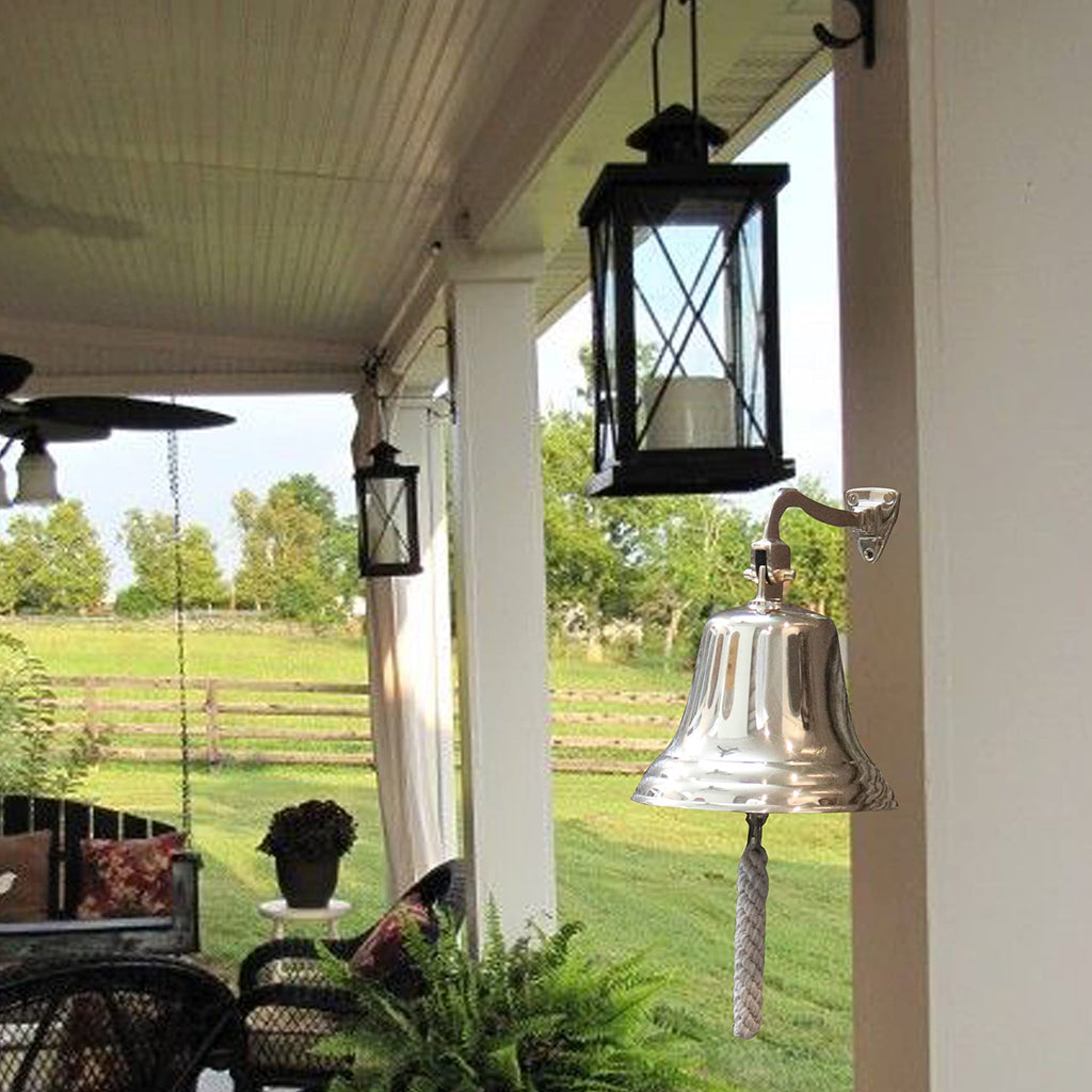 Solid Brass Wall Mounted Ship Hanging Bell - Fredhappy LLC
