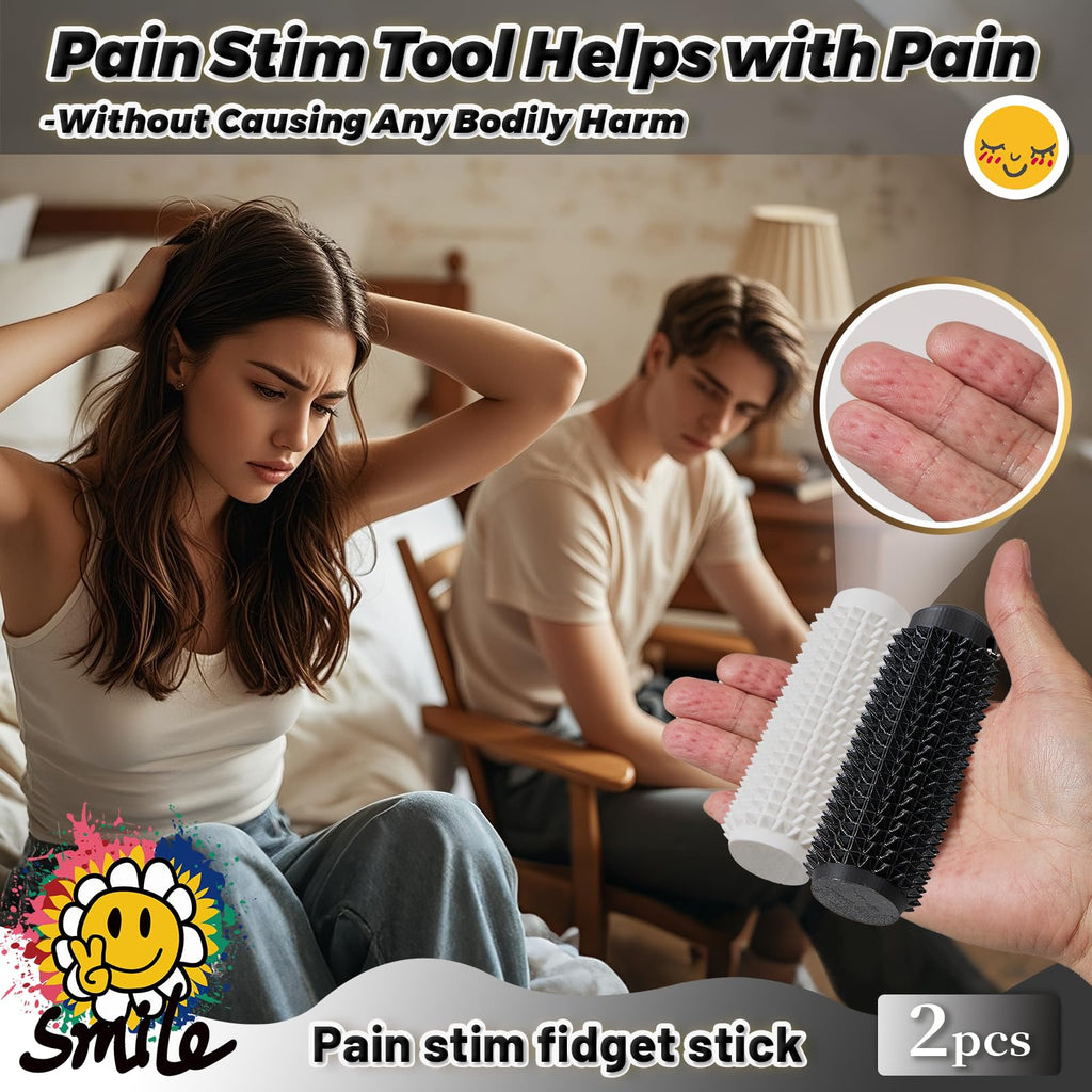 Pain Stim Spiky Sensory Tools - Pain Stim Fidget for Adults - Stress & Anxiety Relief,Sensory Stimulation Tool for ADHD, Autism, and Focus - Fredhappy