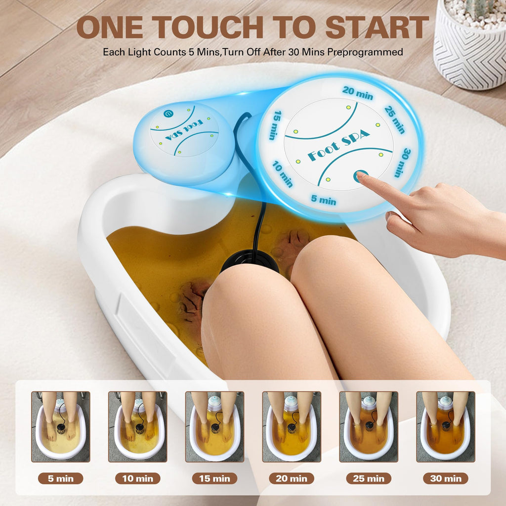 Idudbid Ionic Foot Bath Detox Machine - Suitable for Home Use, Home Salon - Level Spa Detox Machine, Healthy Detoxification, with Foot Bath, Array * 2, Liner - Fredhappy LLC
