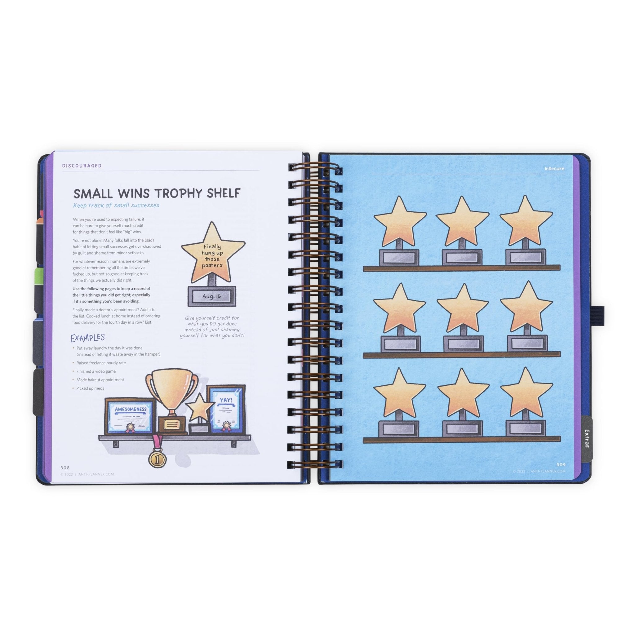 The Anti - Planner: How to Get Sh*t Done When You Don't Feel Like It - Creative ADHD Planner Alternative for Adults, women, kids, teens, 100+ Productivity Tools to Beat Procrastination, Burnout Stress & Anxiety - Fredhappy LLC