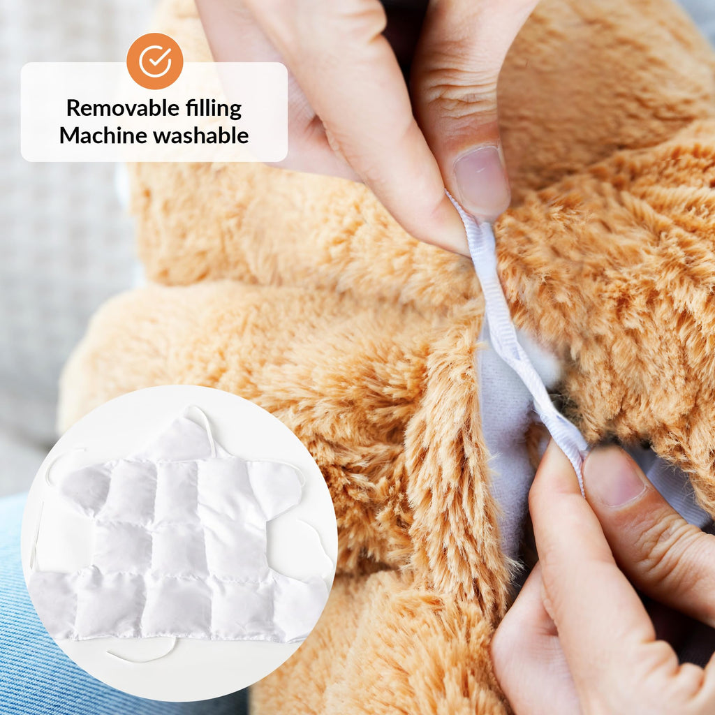 Weighted Stuffed Animal for Anxiety | Calming & Comforting 5 Lbs | Weighted Plush Animal Sloth | Anxiety Stuffed Animals for Adults & Kids | Carrying Bag Included | Machine Washable Weighted Plushie