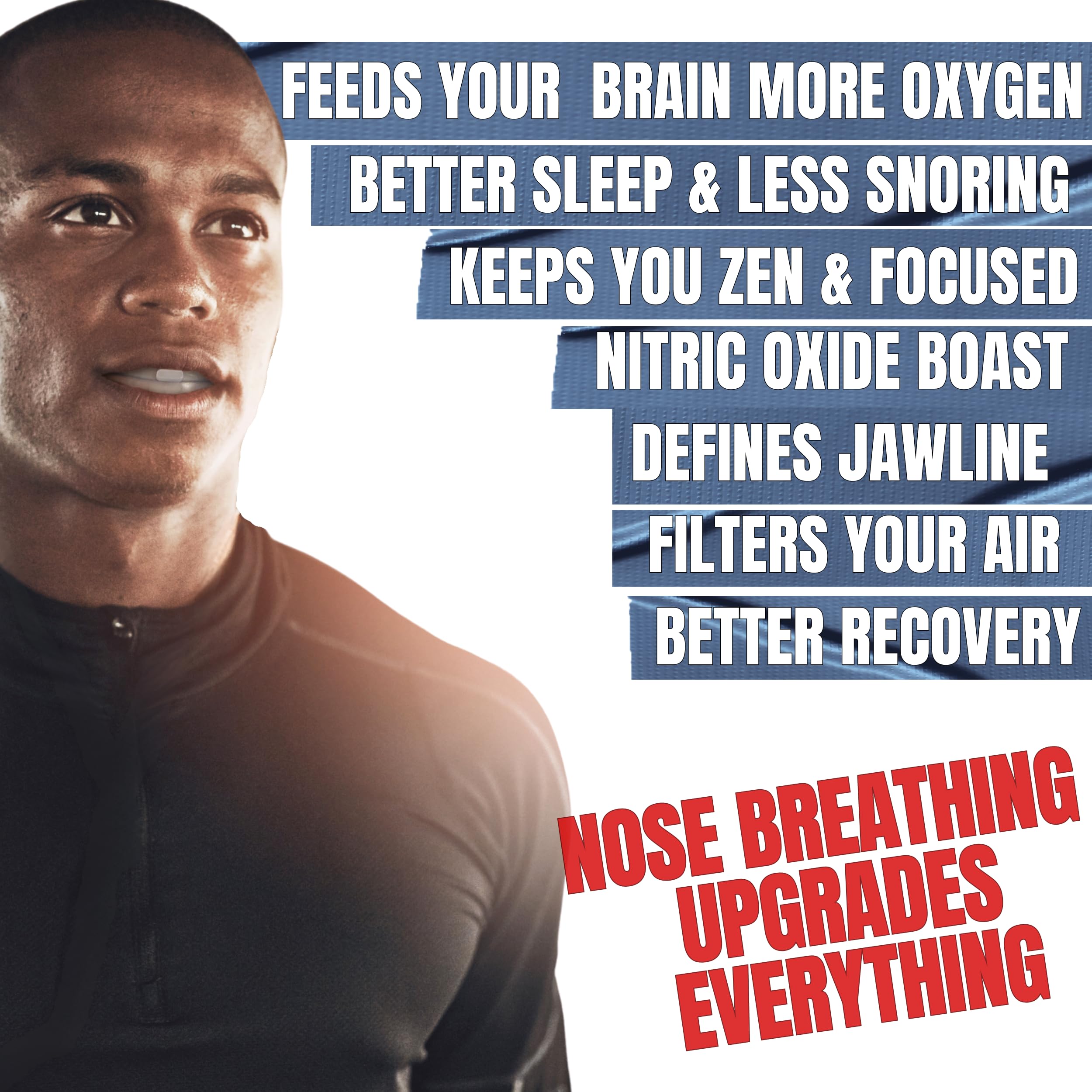 Better Than Mouth Tape for Sleeping MEW X AIR The 24 Hour Nose Breathing & Oxygen Enhancing Kit/Put Toxic Mouth Tape Sleep Tape & Nasal Strips in The bin/Reusable & Durable // Get Peak Performance - Fredhappy