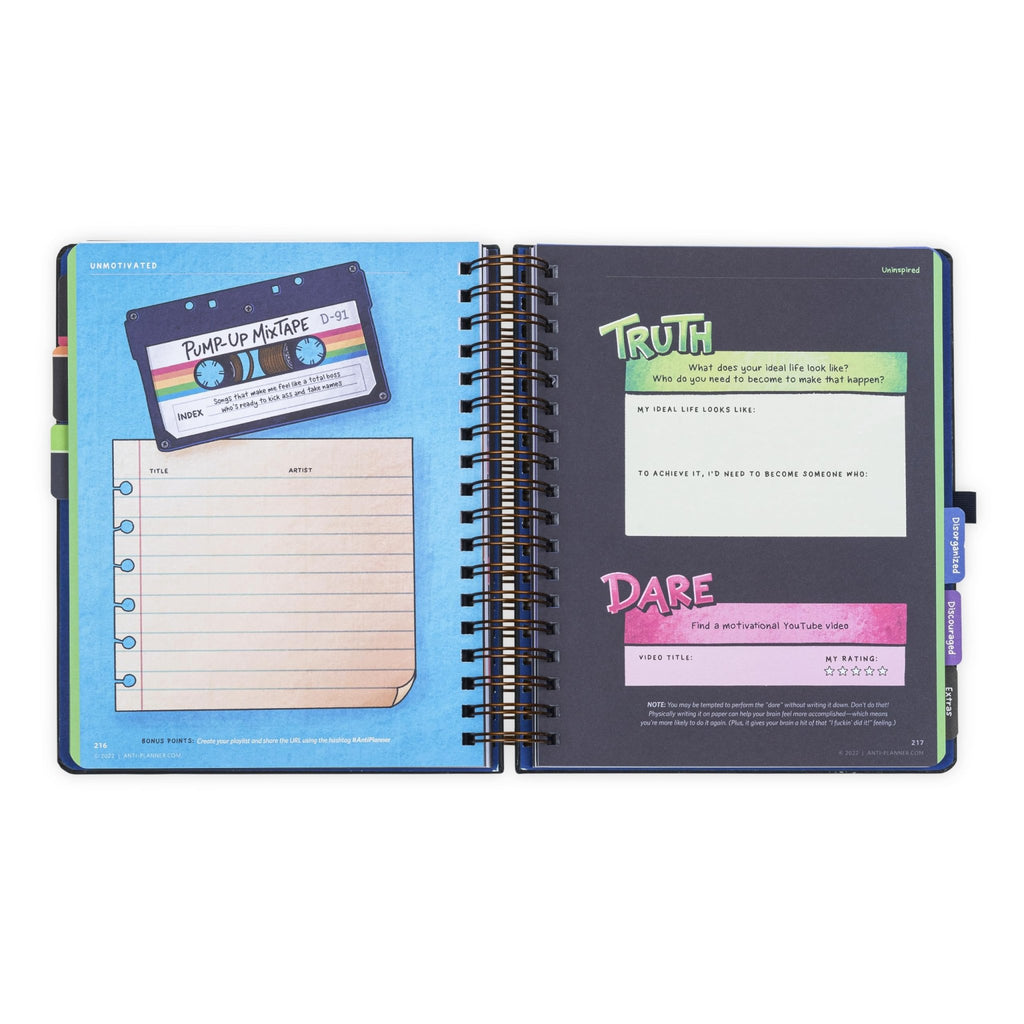 The Anti - Planner: How to Get Sh*t Done When You Don't Feel Like It - Creative ADHD Planner Alternative for Adults, women, kids, teens, 100+ Productivity Tools to Beat Procrastination, Burnout Stress & Anxiety - Fredhappy LLC
