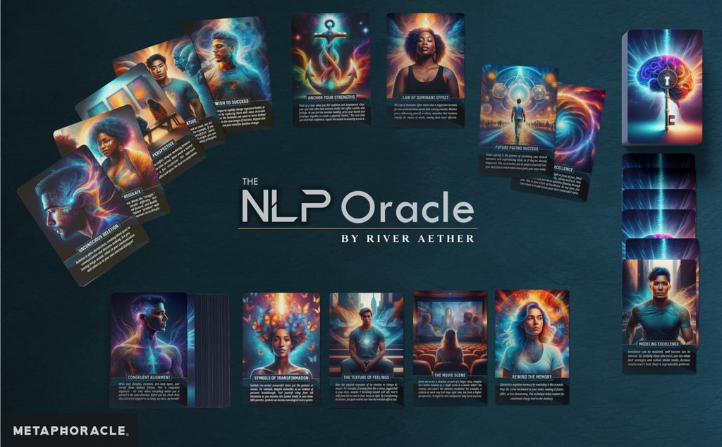 The NLP Oracle: Neurolinguistic Programming Cards for Mastering Your Reality - Deck of 70 Oracle Cards by River Aether - The Essential NLP Toolbox for Beginners to Experienced NLP Practitioners - Fredhappy