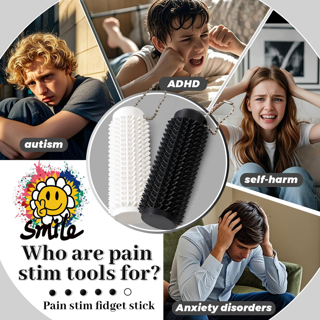 Pain Stim Spiky Sensory Tools - Pain Stim Fidget for Adults - Stress & Anxiety Relief,Sensory Stimulation Tool for ADHD, Autism, and Focus - Fredhappy