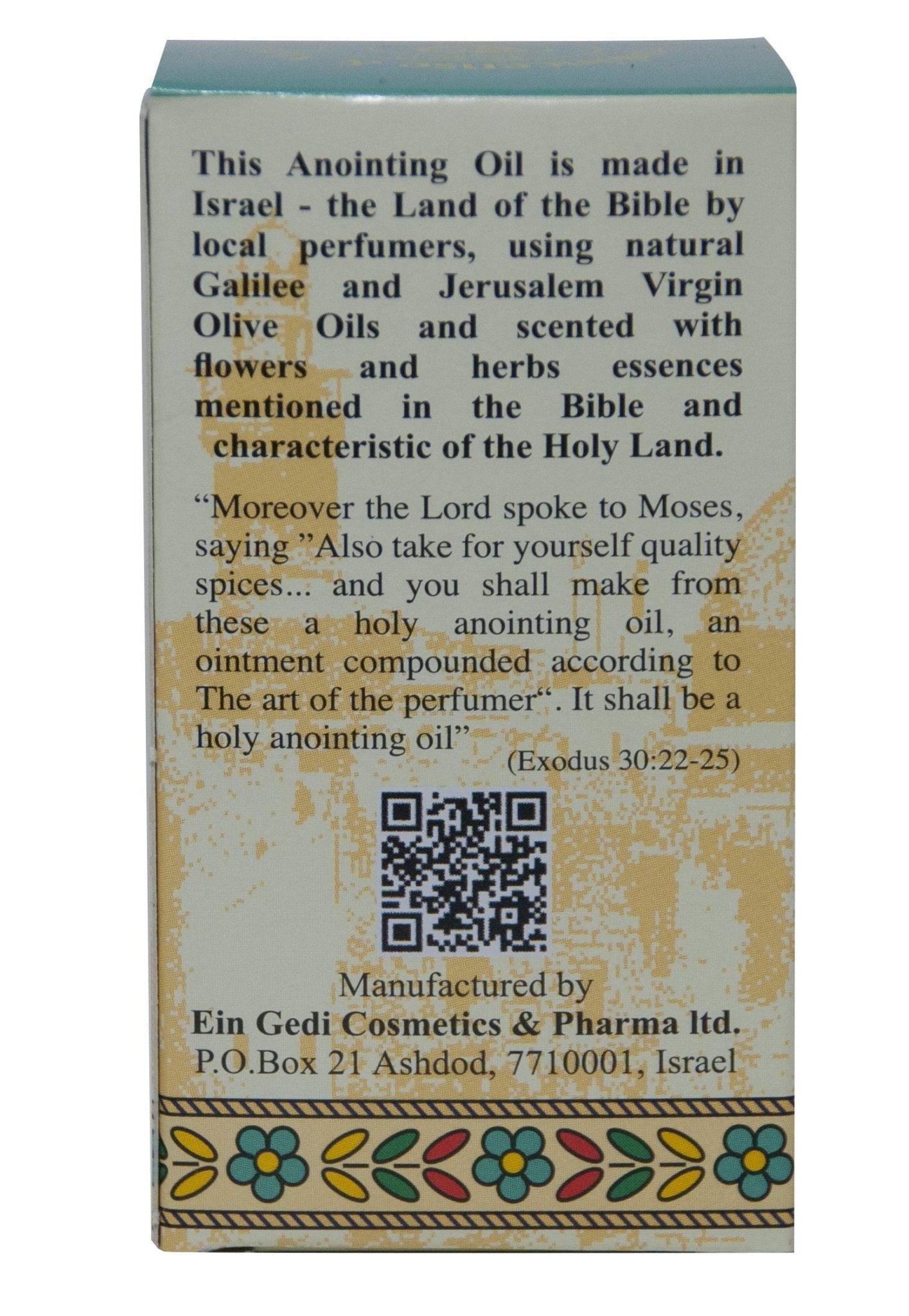 Anointing Oil 12ml. - Blessing from Jerusalem (Frankincense and Myrrh) - Fredhappy