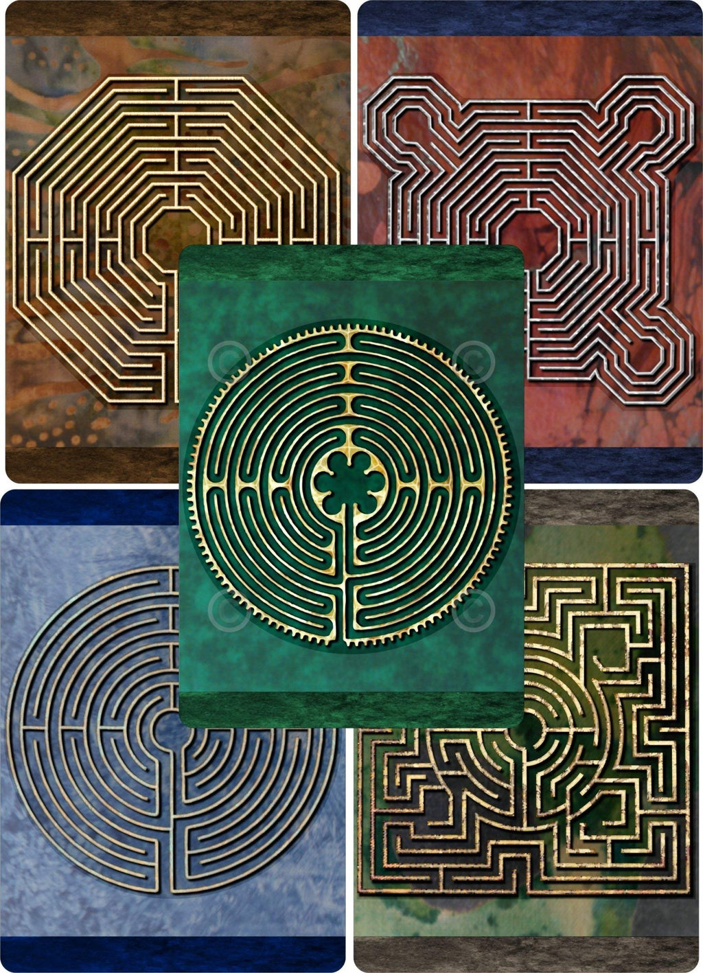 Finger Labyrinth Travel Cards - Fredhappy