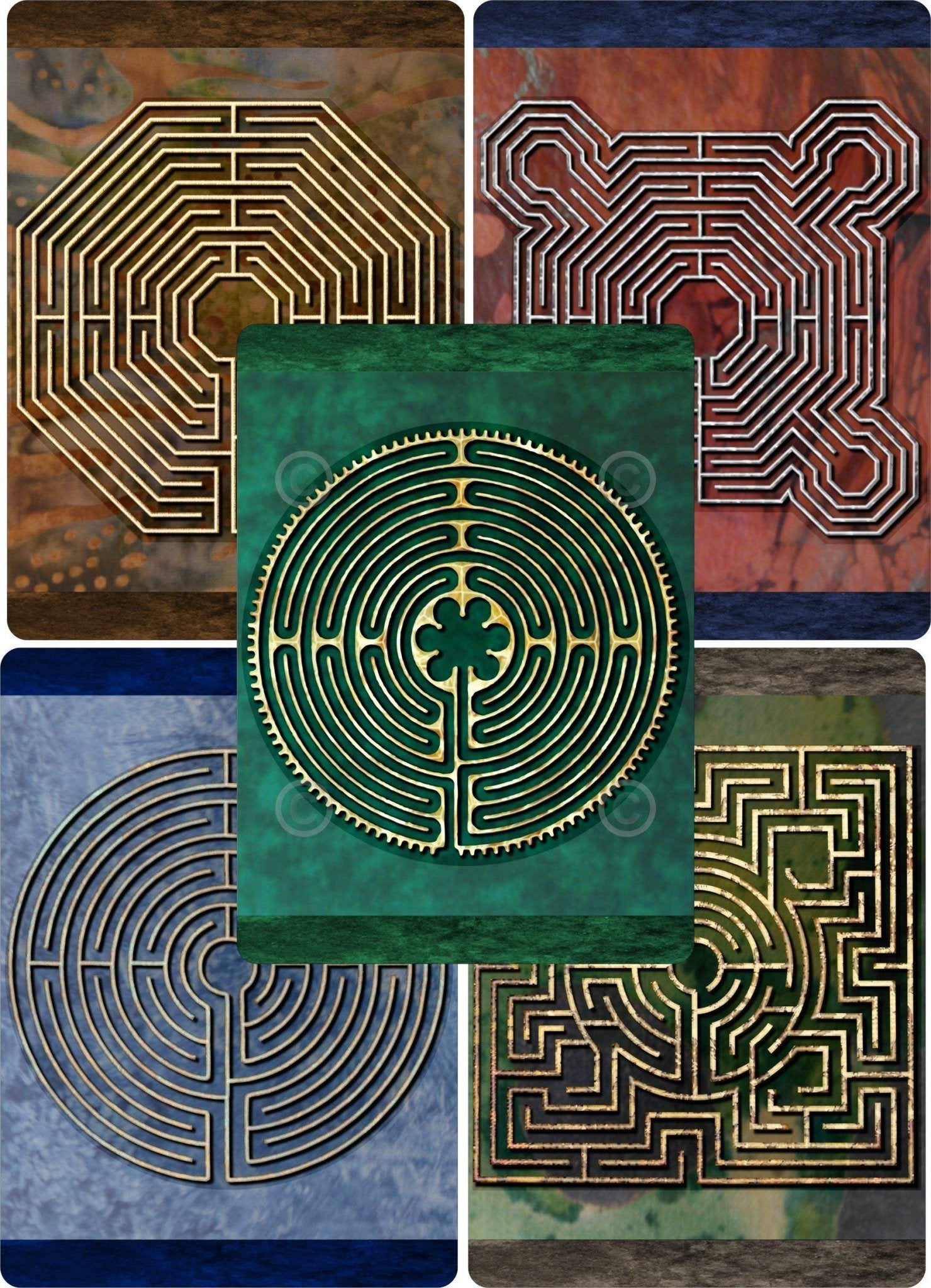 Finger Labyrinth Travel Cards - Fredhappy