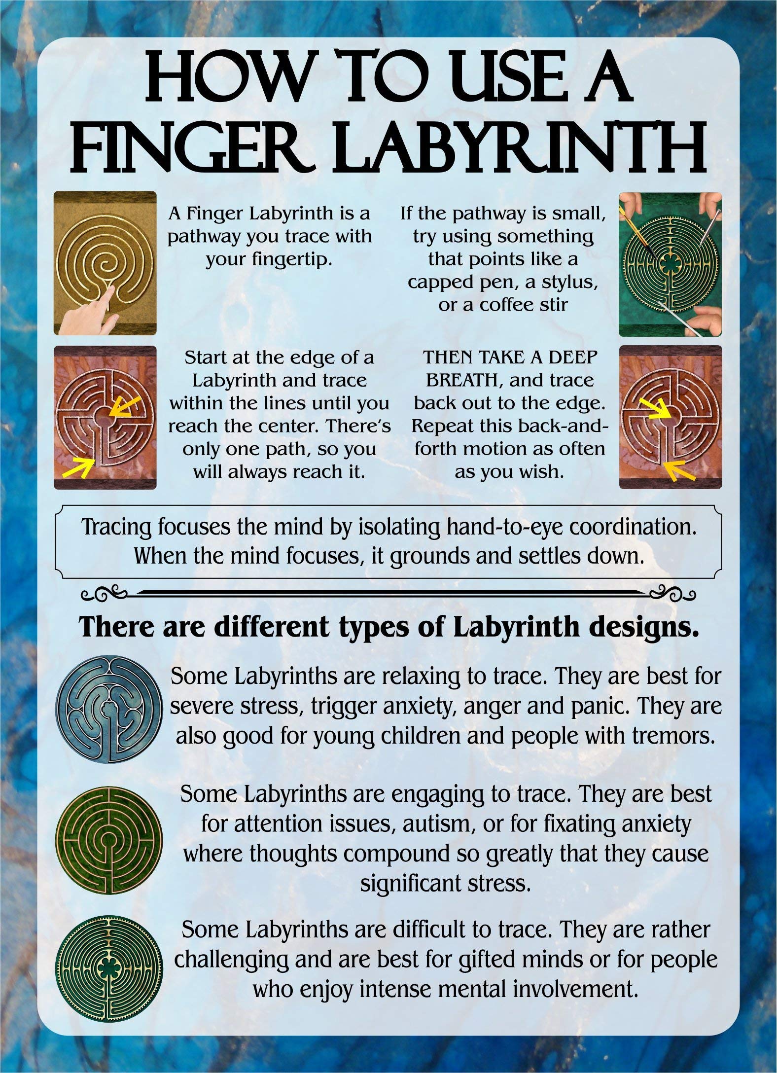 Finger Labyrinth Travel Cards - Fredhappy