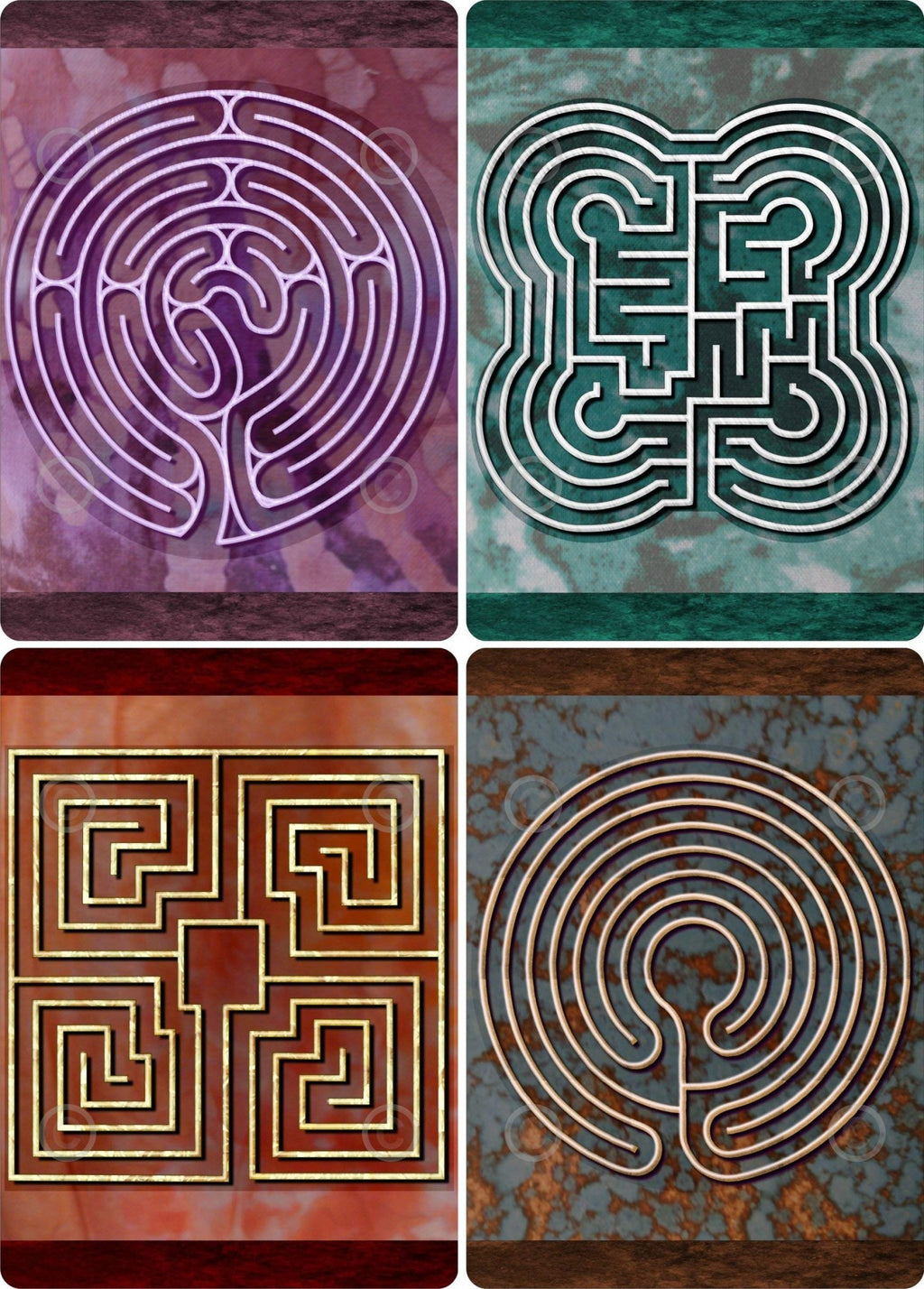 Finger Labyrinth Travel Cards - Fredhappy