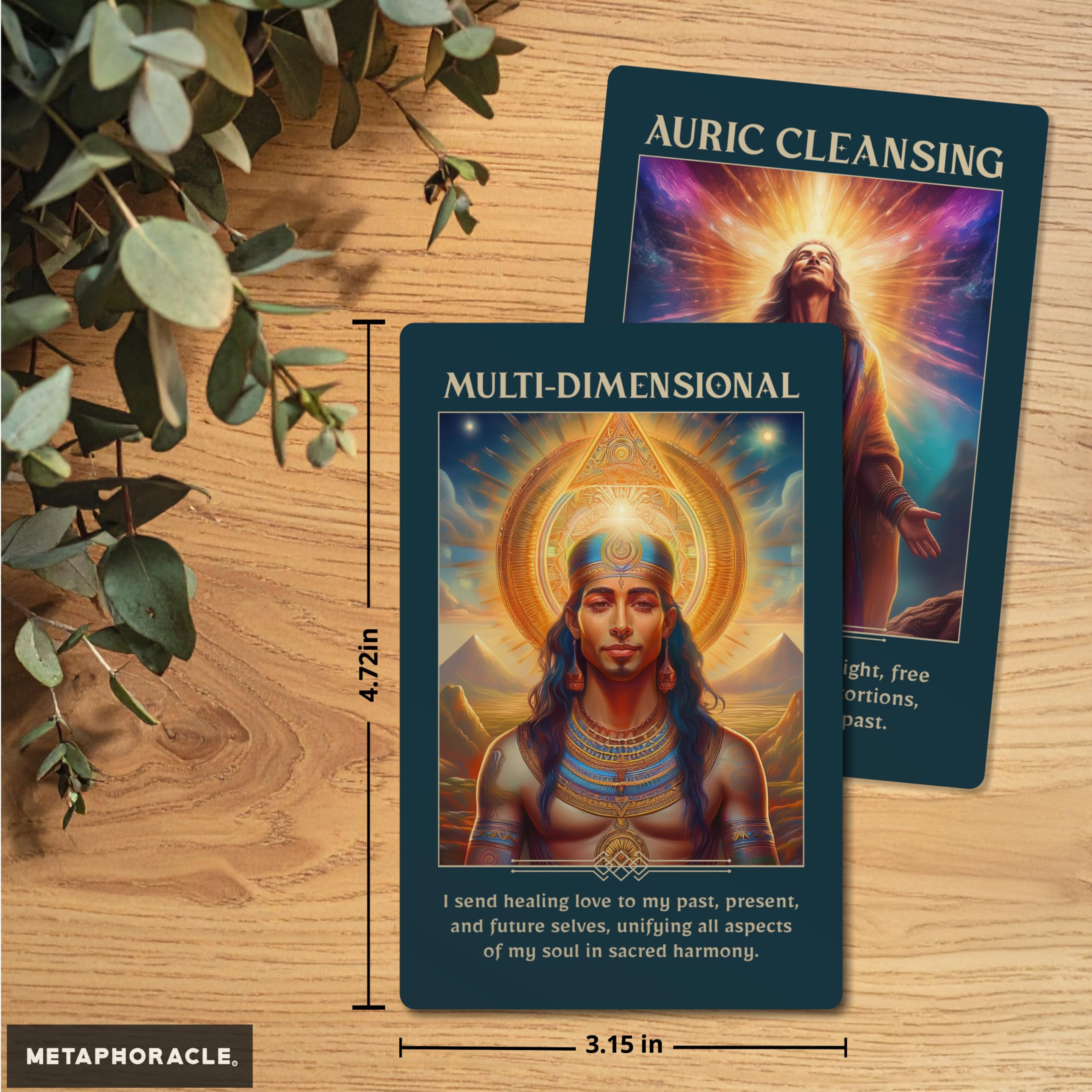 Ascendium: The Vibration - Shifting Affirmation Oracle - 77 Card Deck by River Aether - A Compendium of Ascension Affirmations for Raising Your Frequency & Activating Your Highest Potential - Fredhappy