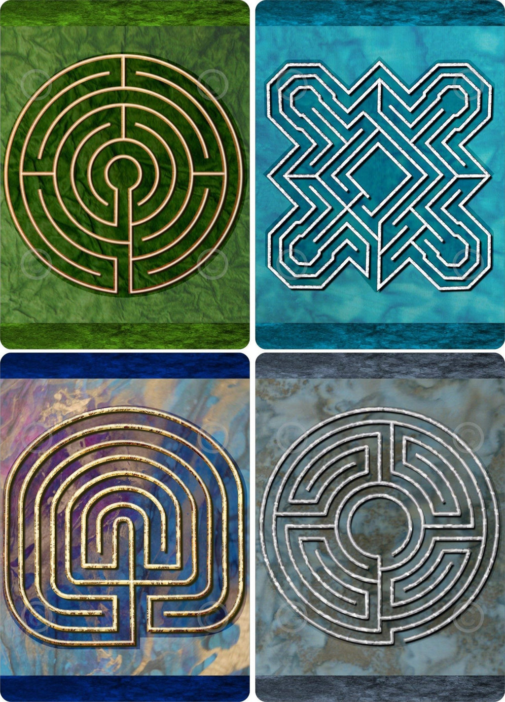 Finger Labyrinth Travel Cards - Fredhappy