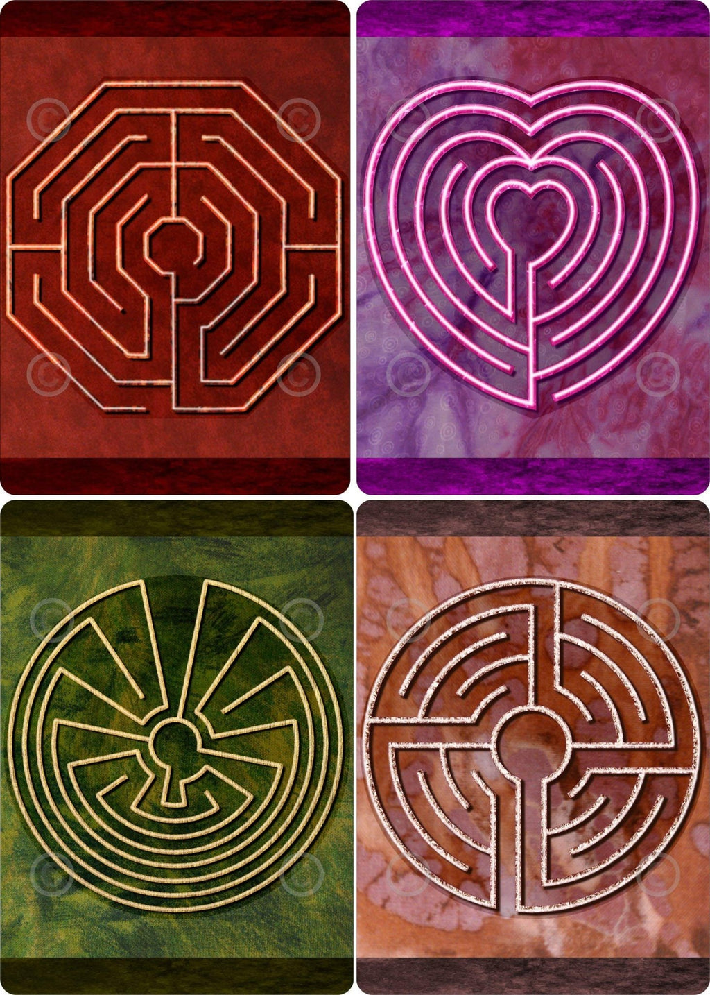 Finger Labyrinth Travel Cards - Fredhappy