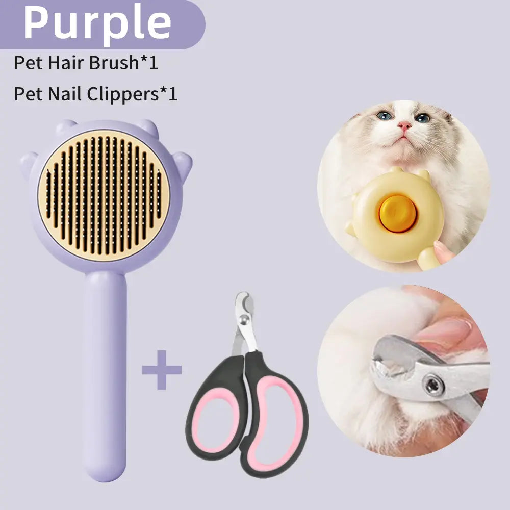 Pet Grooming Kit With Massage Comb