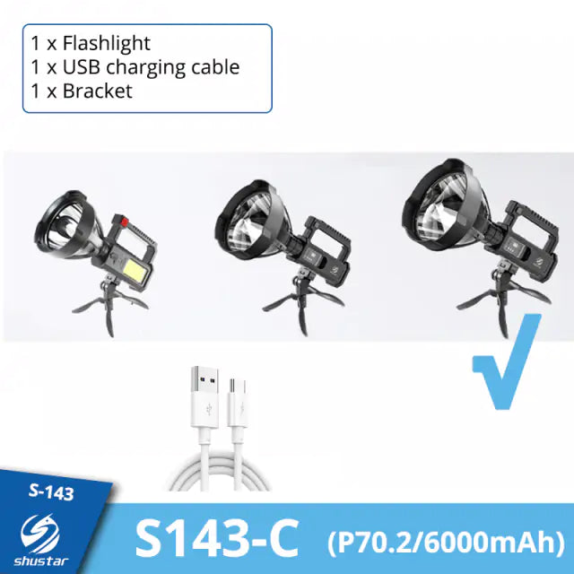 Ultra-Long Lighting Distance Flashlights